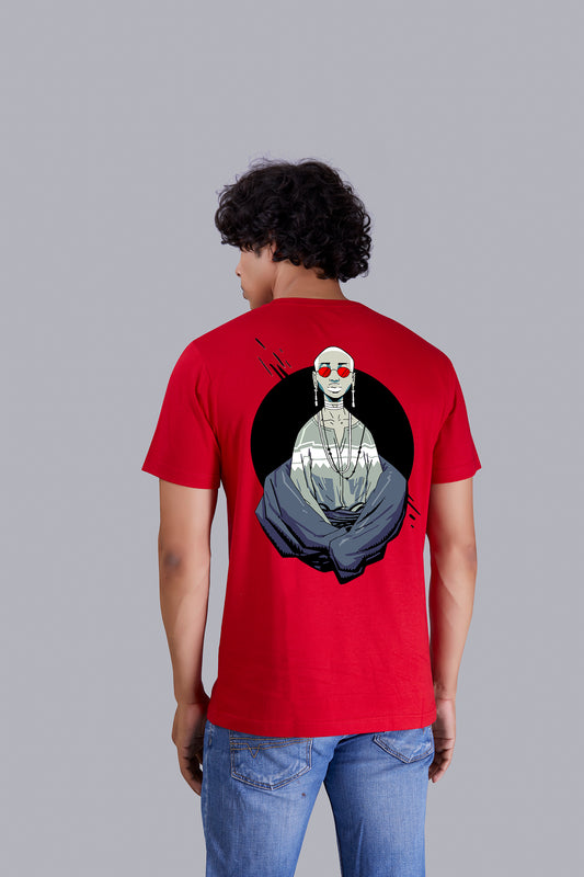 Ghost Soul Funky Hip Hop Red Round Tshirt