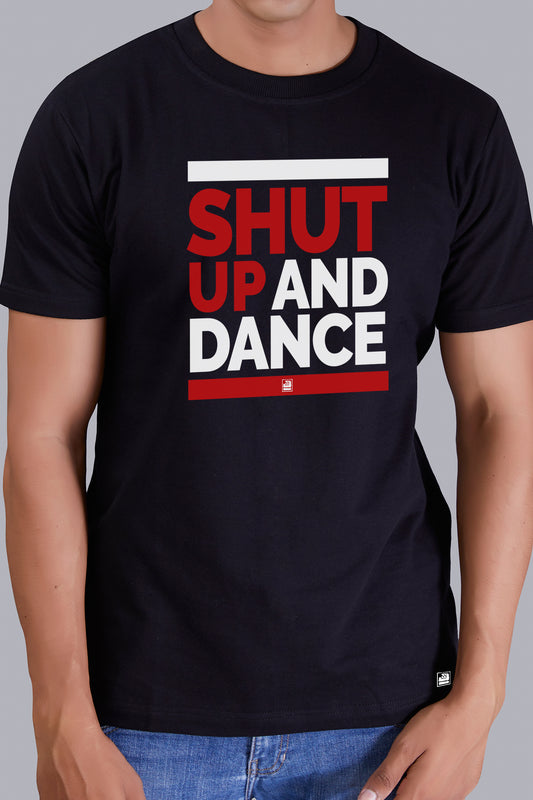 Shut Up And Dance Round Men (Black)