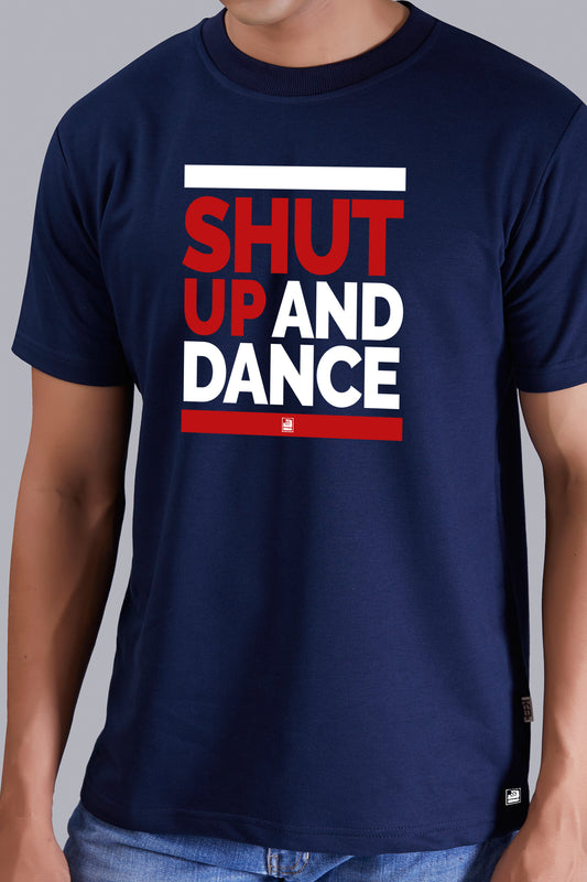 Shut Up And Dance Round Men (Navy Blue)