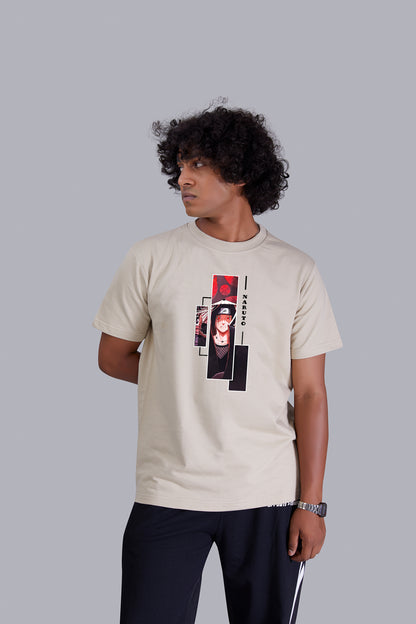 Sand Dude's Portrait printed round T -Shirt