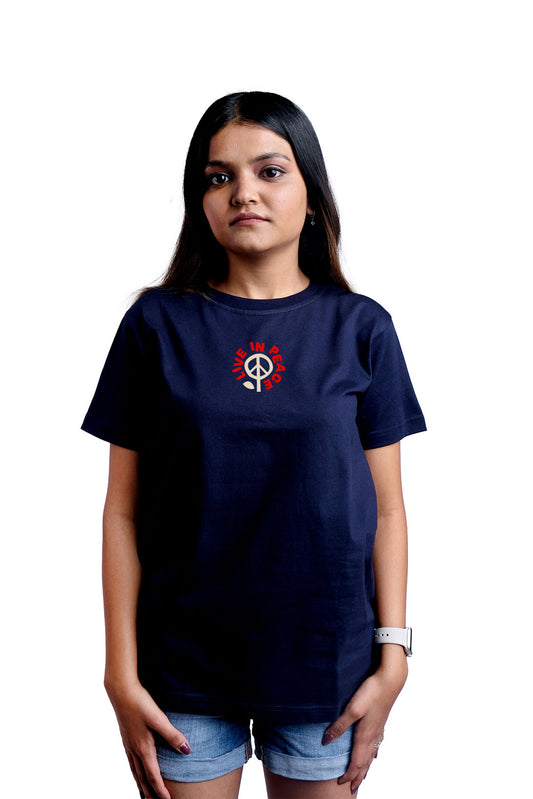 Zen Monk Round Neck Women (Navy Blue)