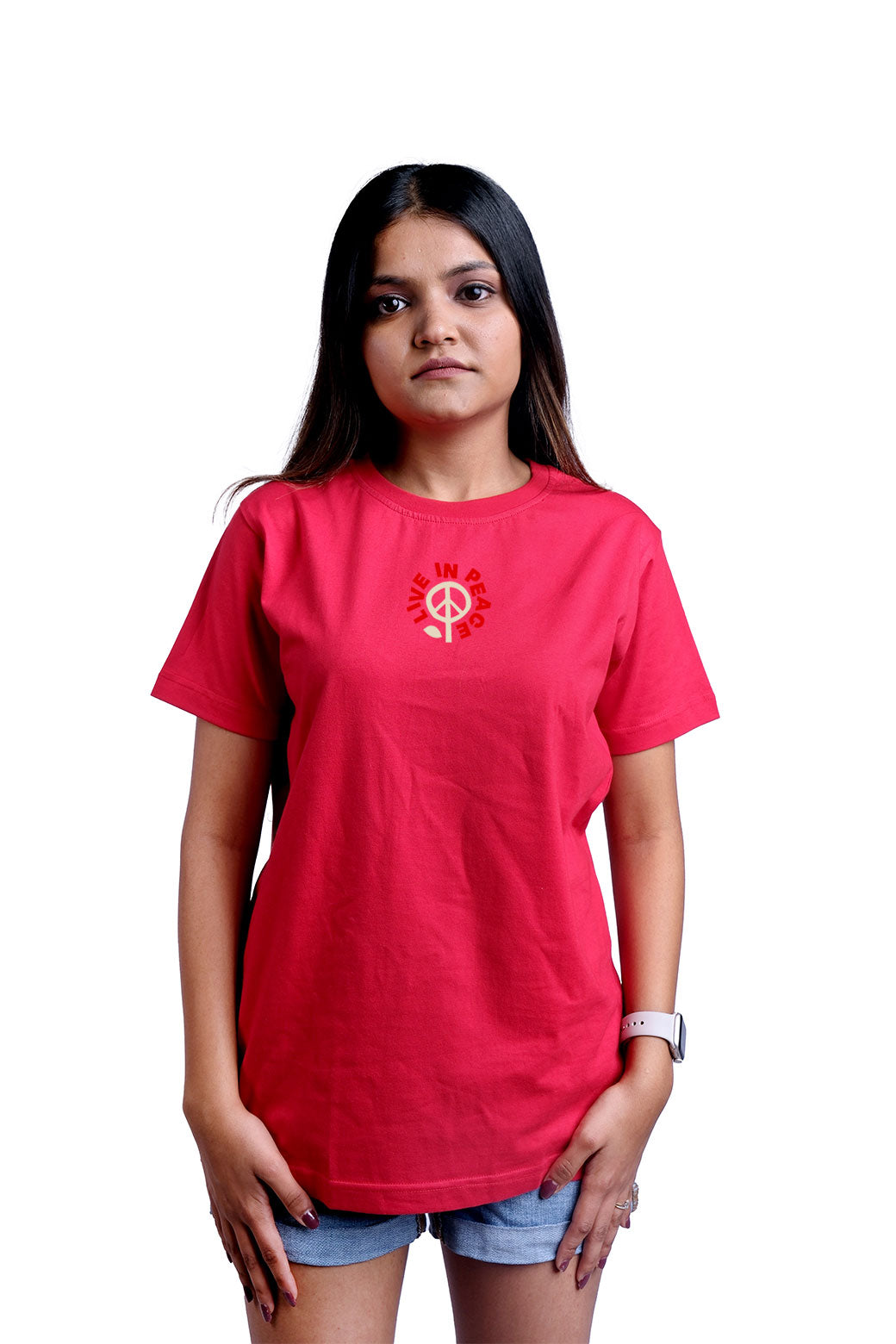 Zen Monk Round Neck Women (Red)