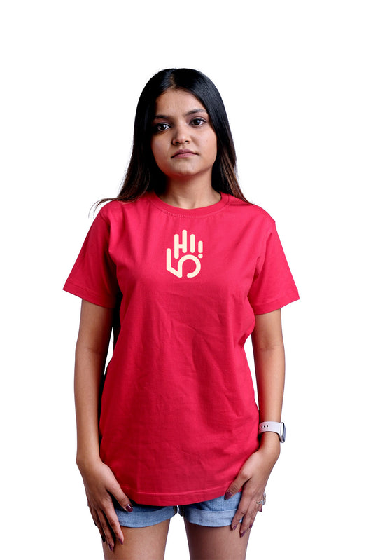 Hi5 Round Neck Women (Red)