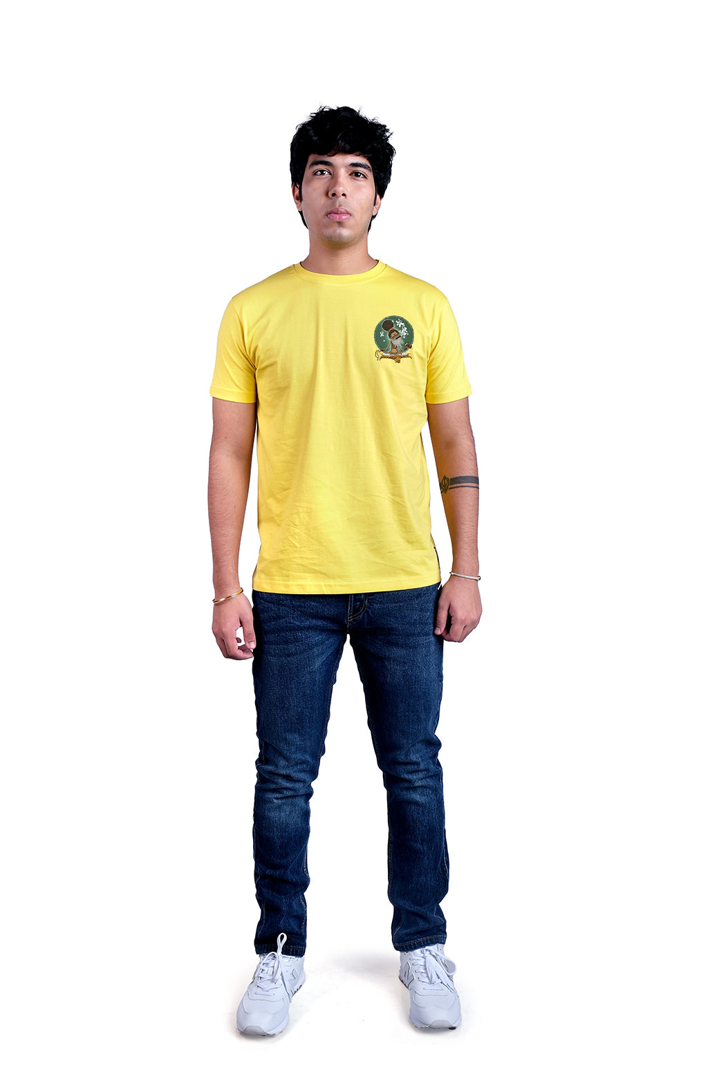 BabaJi ki Booty Round Neck Men (Yellow)