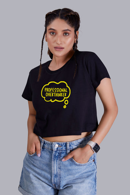 Sunshine Success Black Crop Top