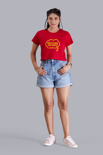 Sunshine Success Red Crop Top