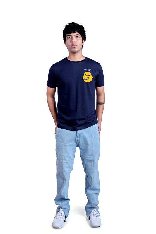 Don't Duck with me Round Neck Men (Navy Blue)