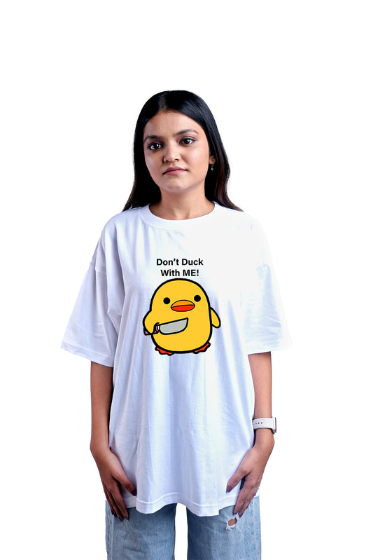 Don't Duck With Me Oversize Women (White)