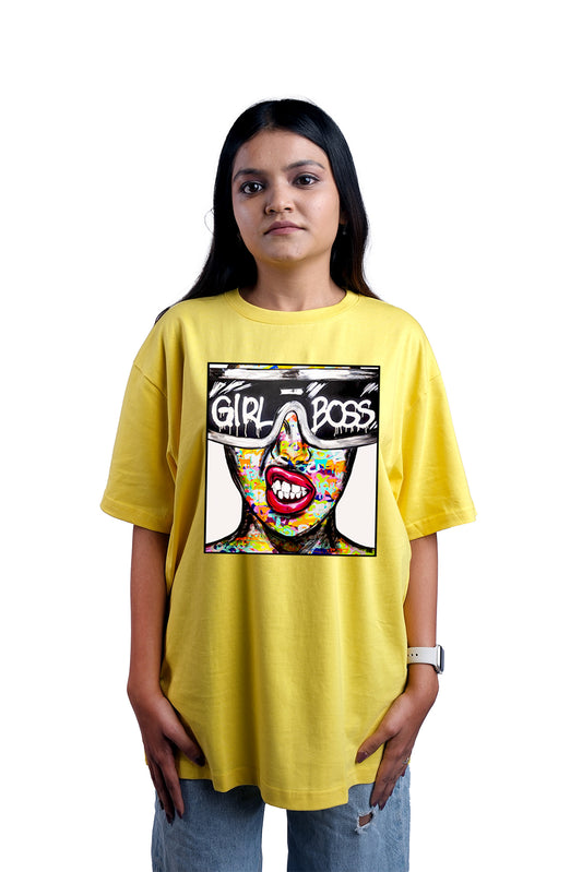 Girl Boss Oversize Women (Yellow)