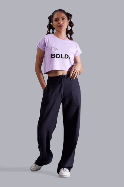 Be Bold Lavender Cropped T shirt