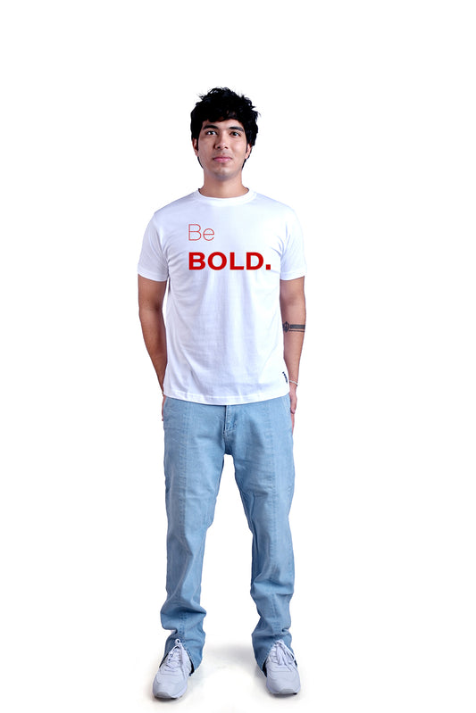 Be Bold Round Neck Men (White)