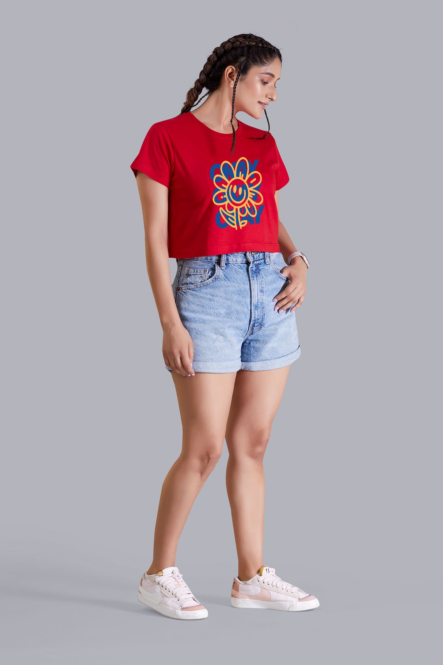 Red Hustle Crop Top