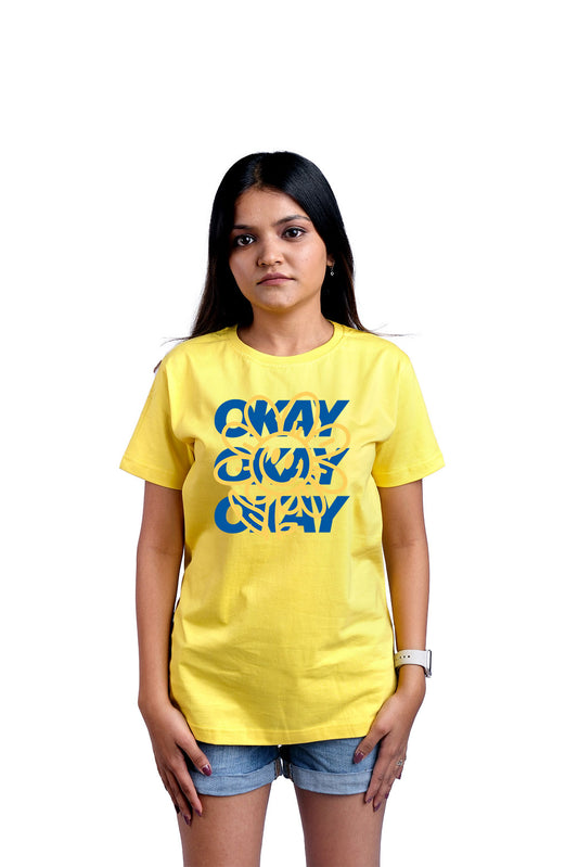 Okay Okay Round Neck Women (Yellow)