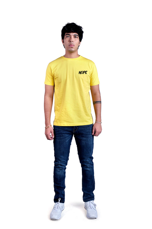 Nope1 Round Neck Men (Yellow)