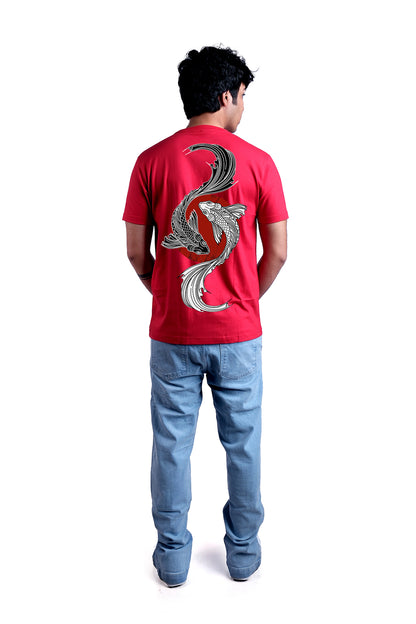 Pisces Round Neck Men (Red)