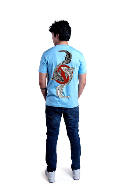 Pisces Round Neck Men (Sky Blue)