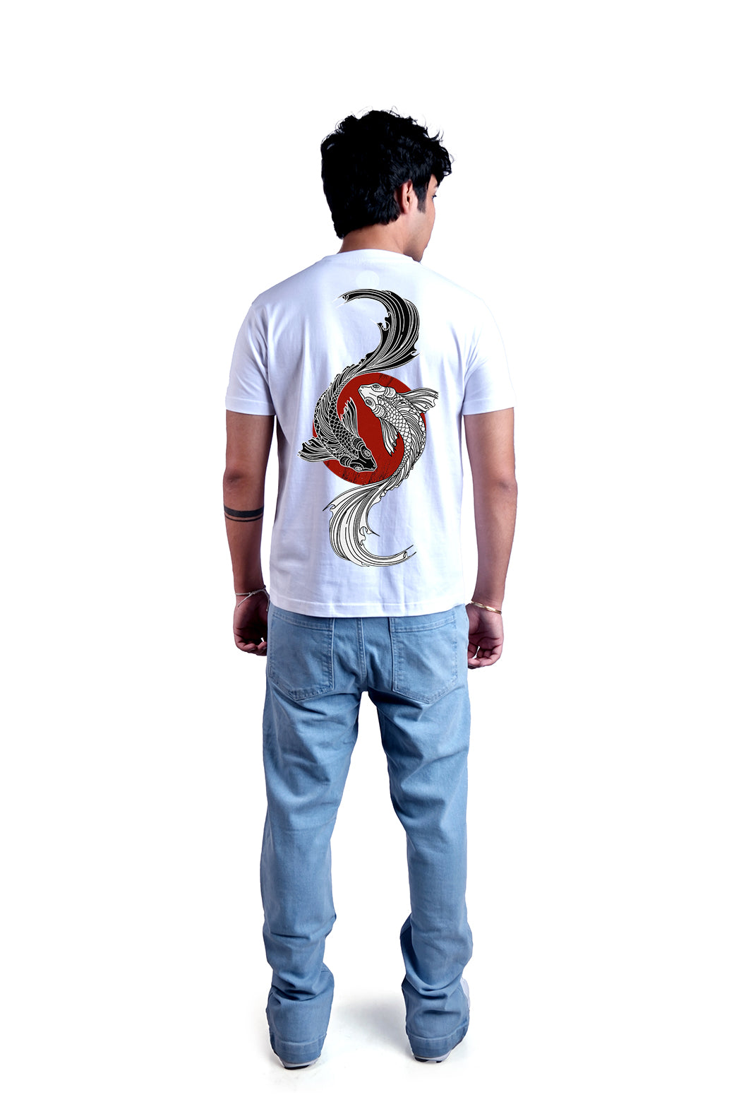 Pisces Round Neck Men (White)