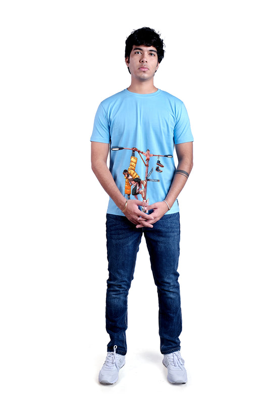 StreetMonkey  Round Neck Men (Sky Blue)