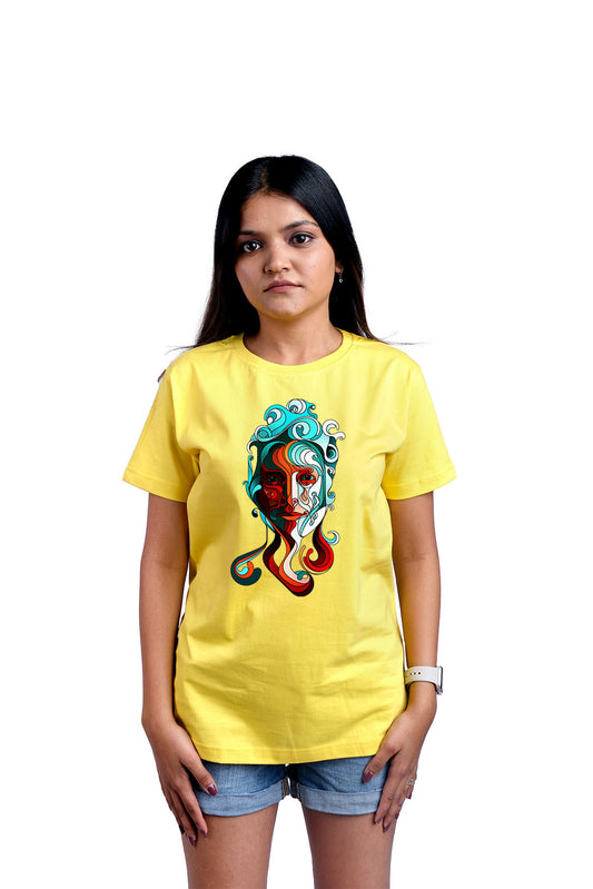 Devoured Round Neck Women (Yellow)