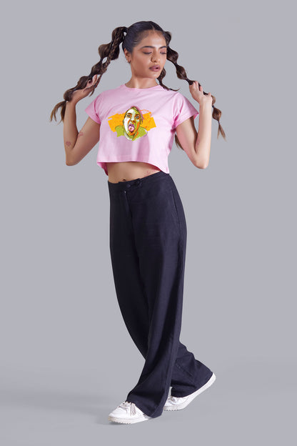 Babypink Portrait Crop Top