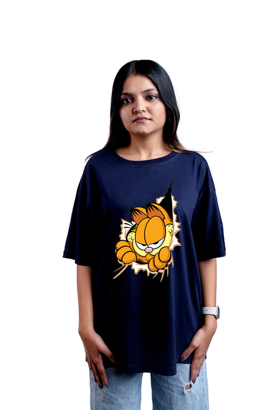 Garfield Oversize Women (Navy Blue)