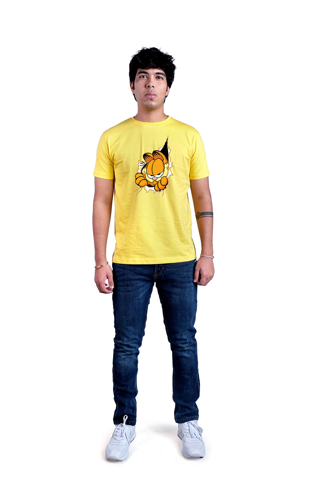 Garfield Round Neck Men (Yellow)