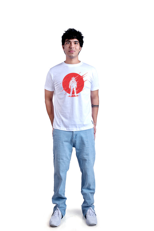 Fading Round Neck Men (White)