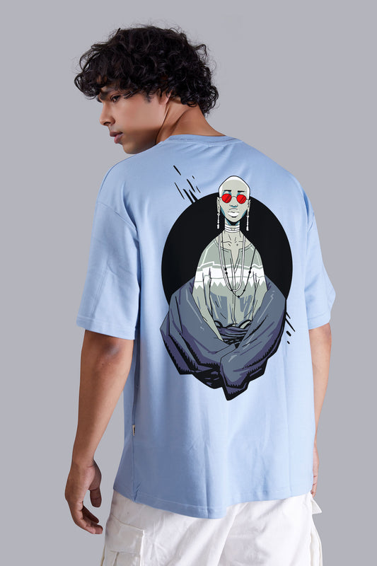 Ghost Soul Funky Skyblue Hip Hop Oversized Tshirt