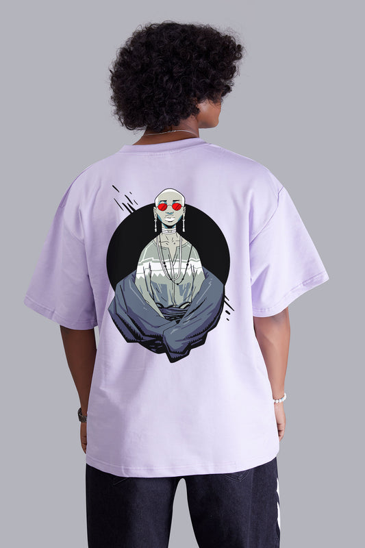 Ghost Soul Funky Lavender Hip Hop Oversized Tshirt