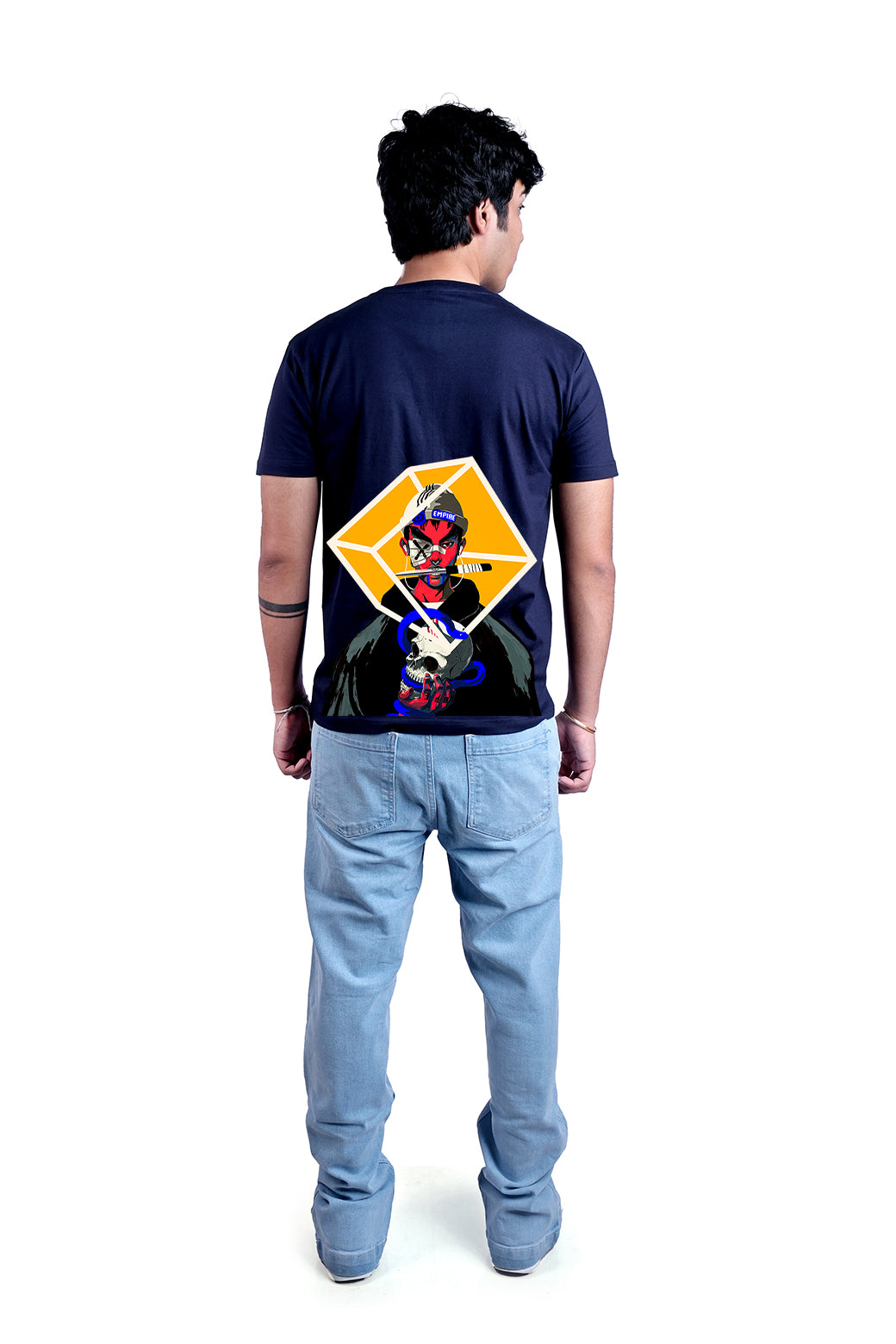 Nope2 Round Neck Men (Navy Blue)