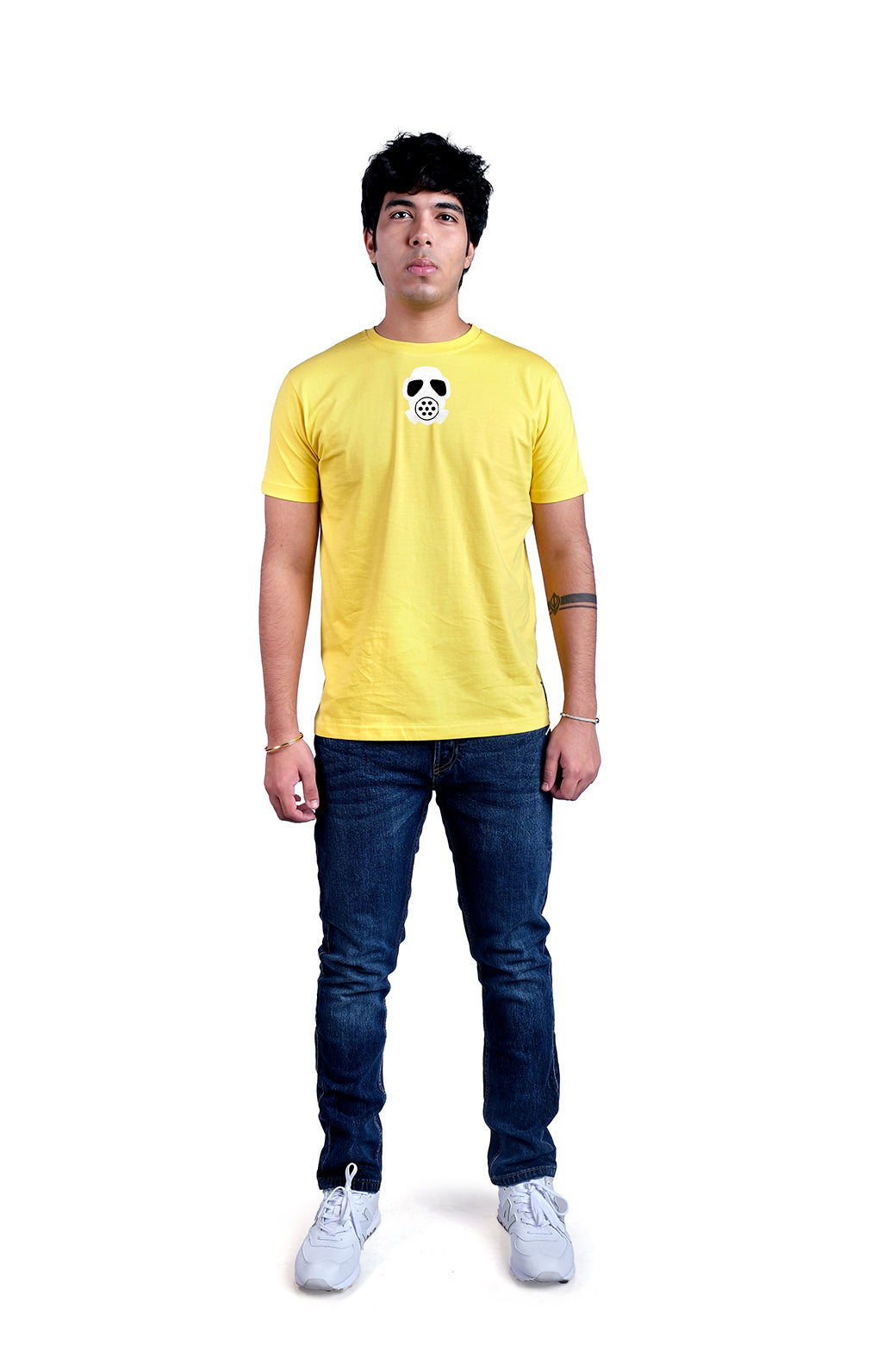 Glitch Round Neck Men (Yellow)