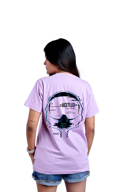 Glitch Round Neck Women (Lavender)