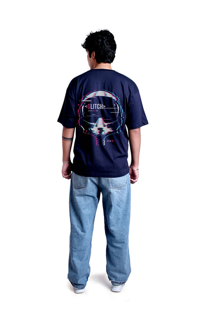 Glitch Oversize Men (Navy Blue)