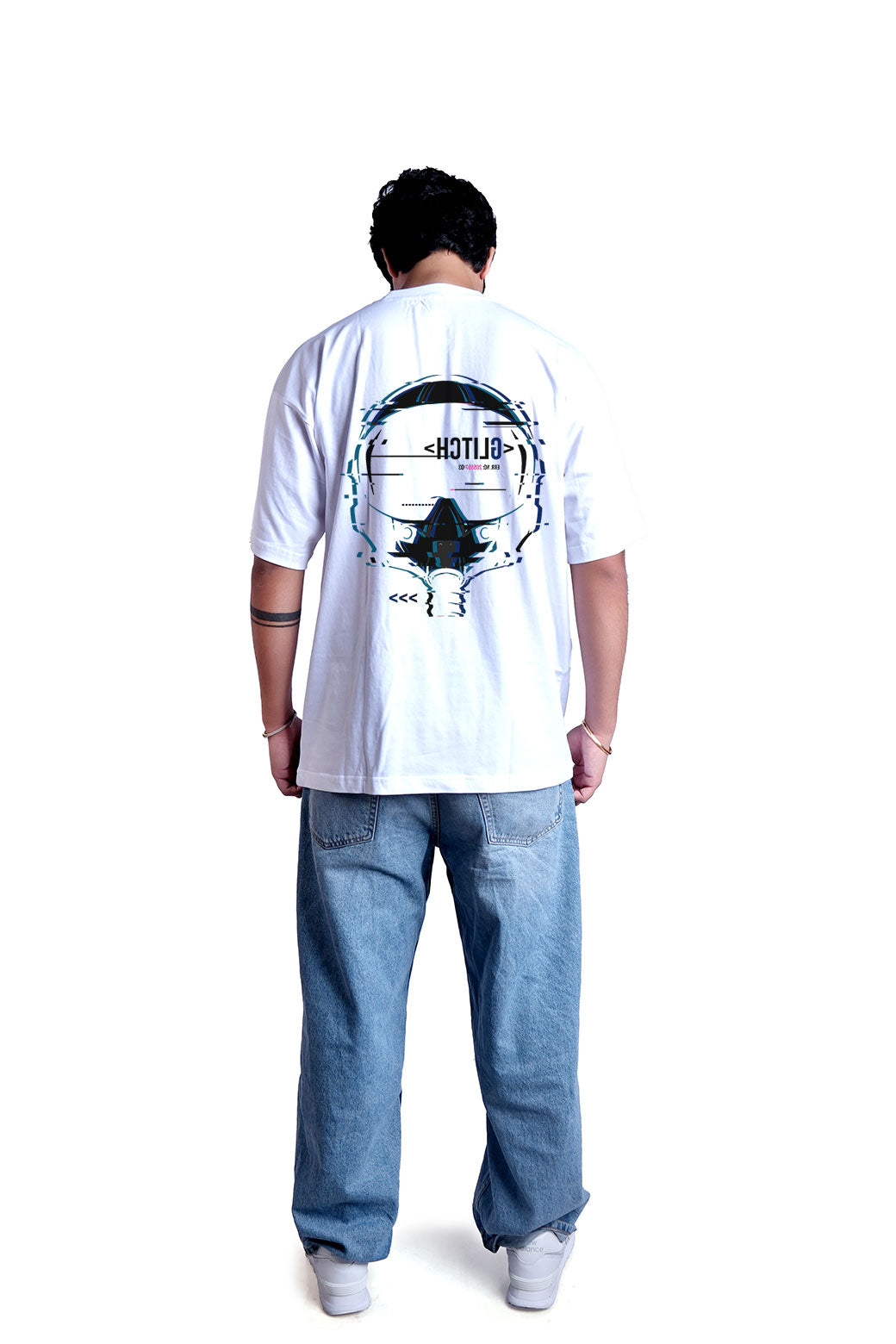 Glitch Oversize Men (White)