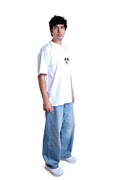 Glitch Oversize Men (White)