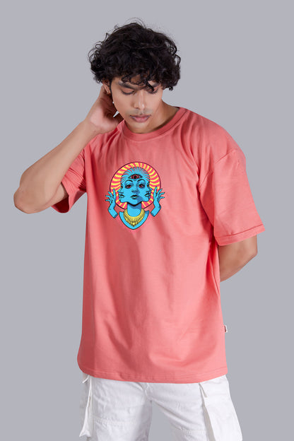 Psychedelic Watermelon Color Oversized T Shirt