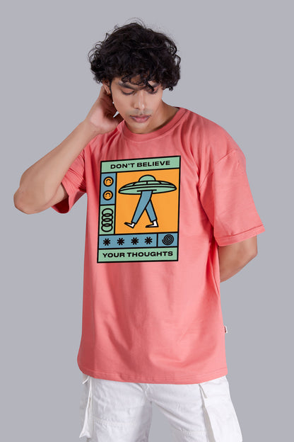 Ufo Watermelon Printed Oversize T Shirt For Men