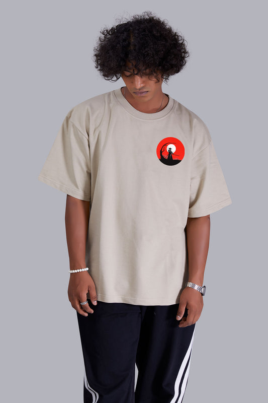 Sand Dawn Printed Oversized Tshirt For Men