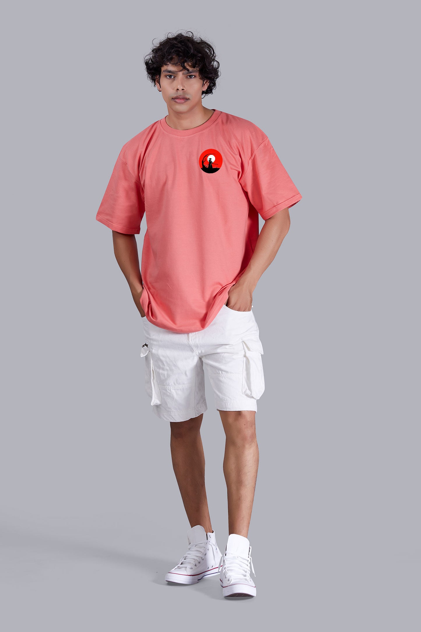 Watermelon  Dawn Printed Oversized Tshirt For Men