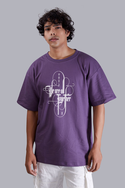 Grape Printed Oversized Tshirt For Men