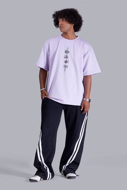 Spiritual Symbolism Lavender Oversized Men's Tshirt