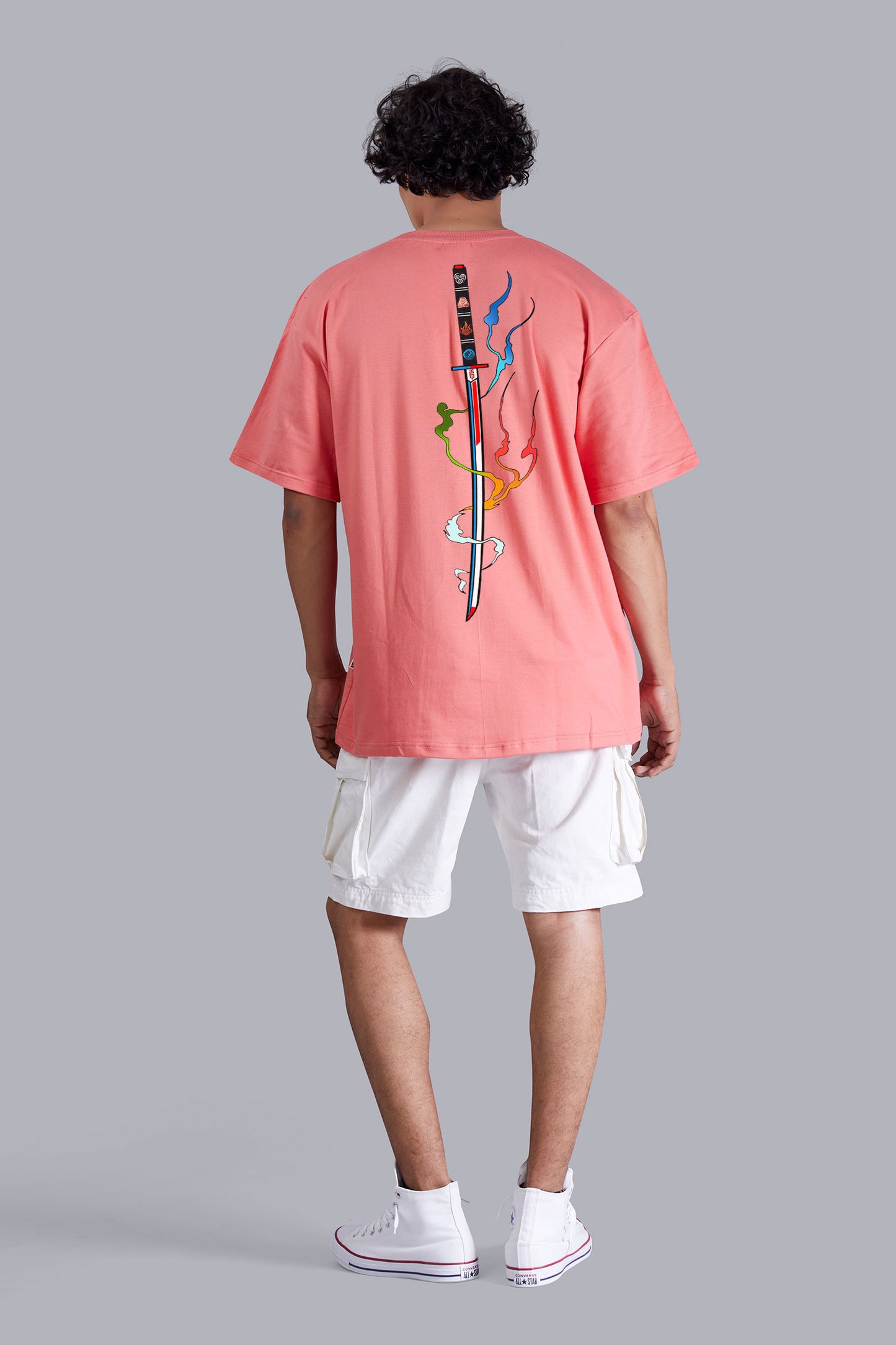 Spiritual Symbolism Watermelon Oversized Men's Tshirt