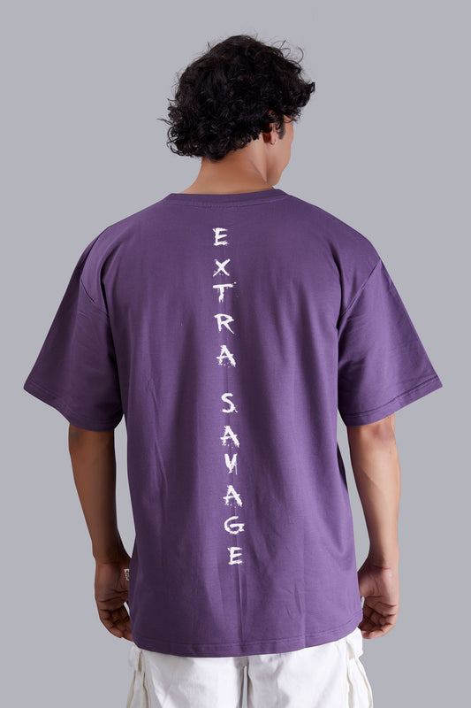 Grape Extra Savage Oversized Tshirt for Men