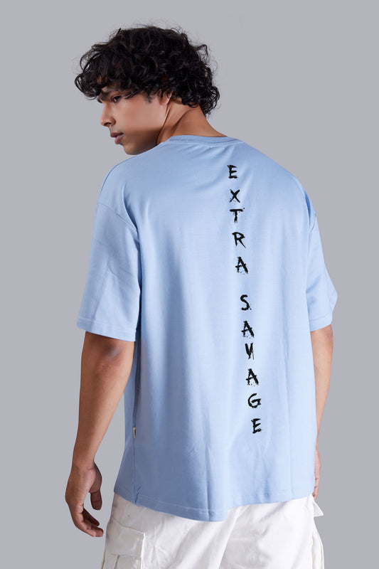 Skyblue Extra Savage Oversized Tshirt for Men