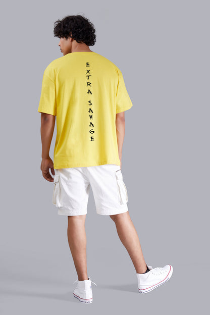 Yellow Extra Savage Oversized Tshirt for Men