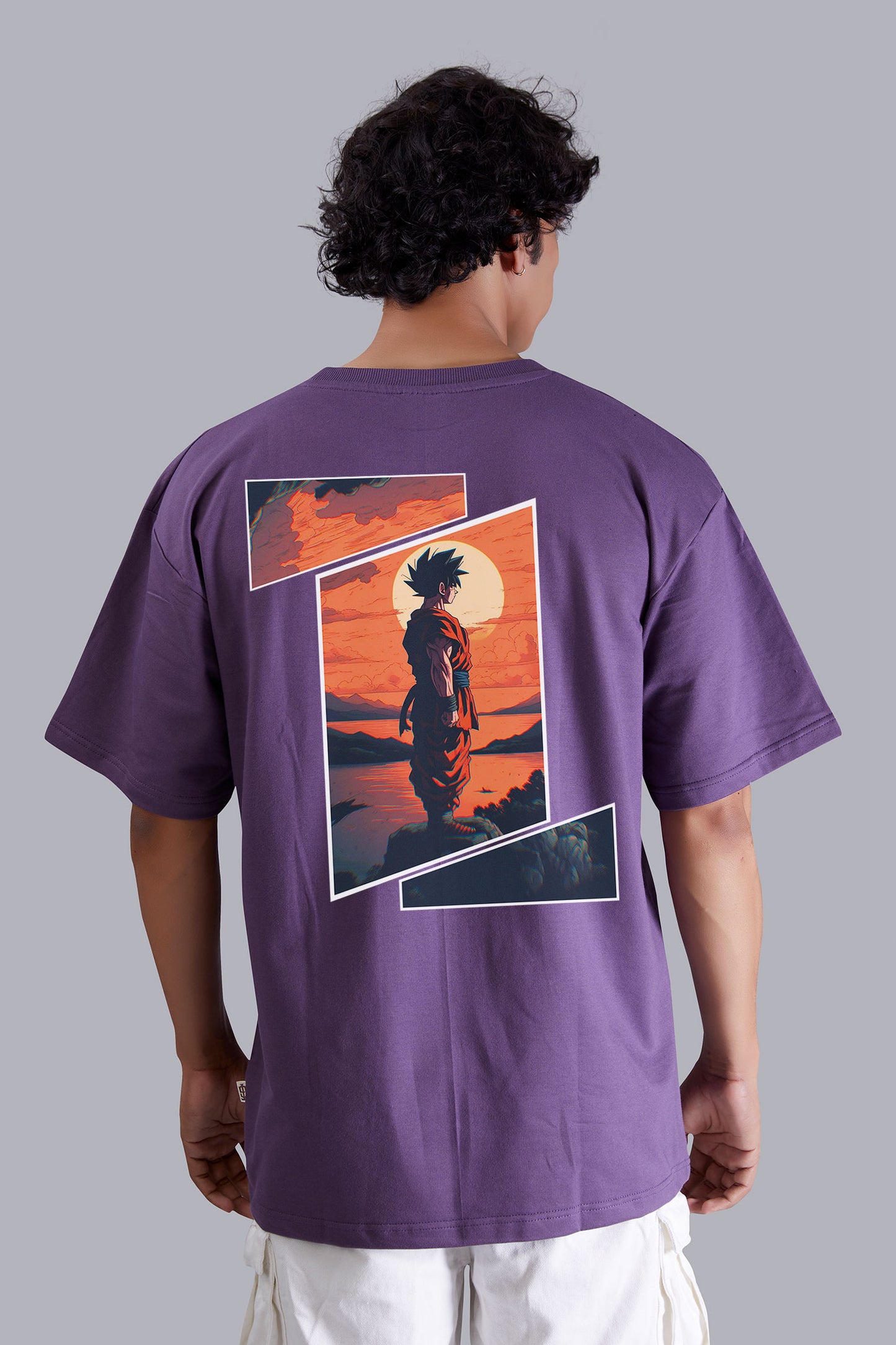 Grape Elite Jersey printed oversized T -Shirt