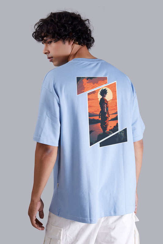 Skyblue Elite Jersey printed oversized T -Shirt