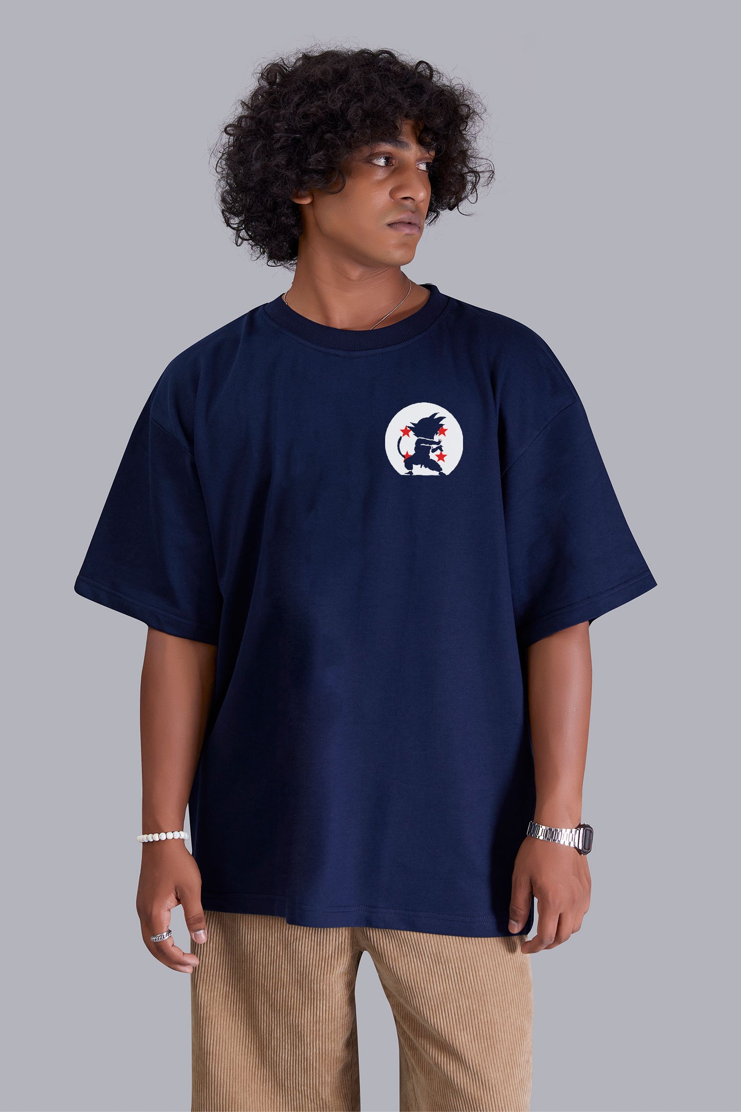 Navyblue Elite Jersey printed oversized T -Shirt