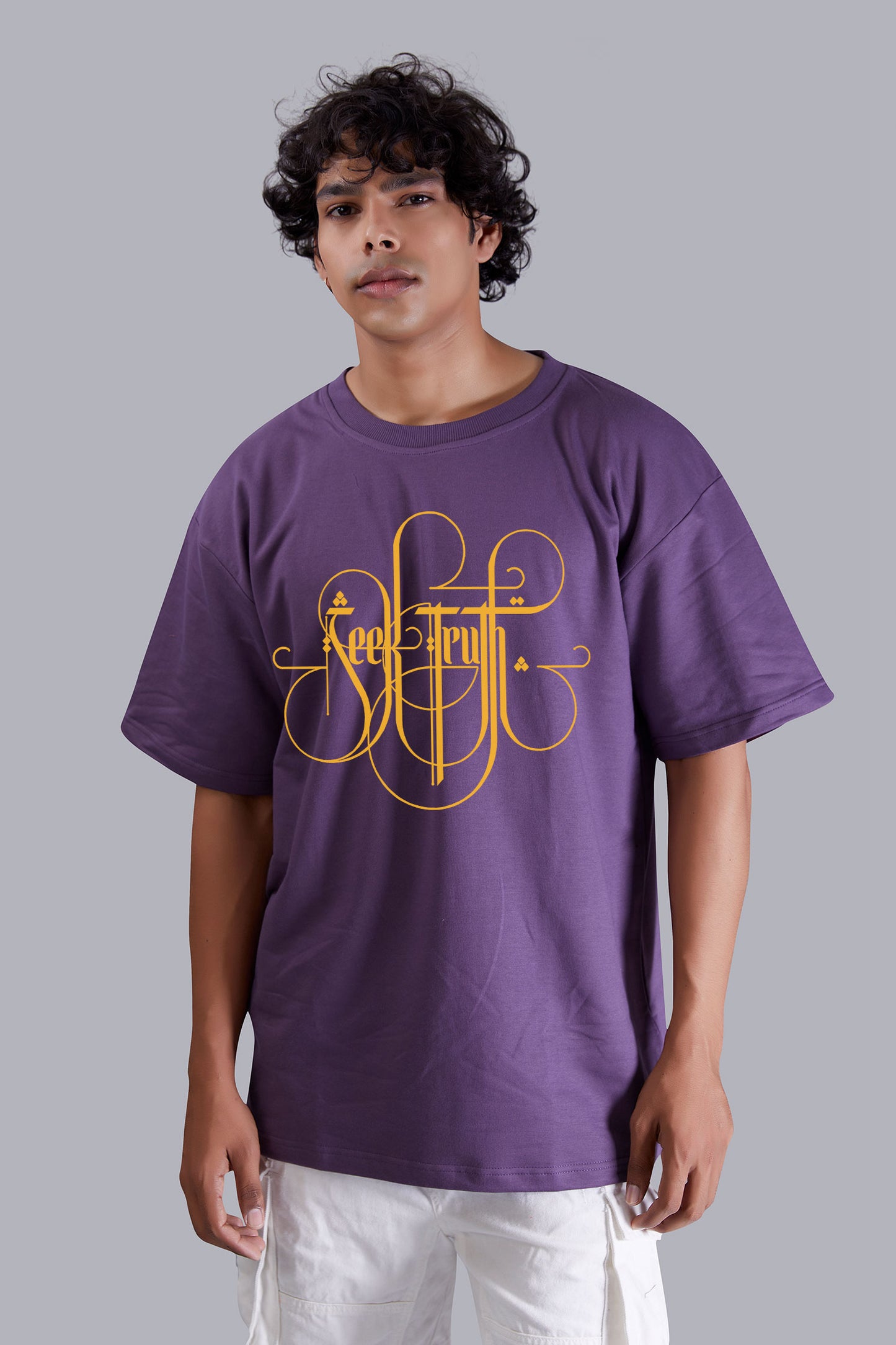 Stef Grape printed oversized T -Shirt