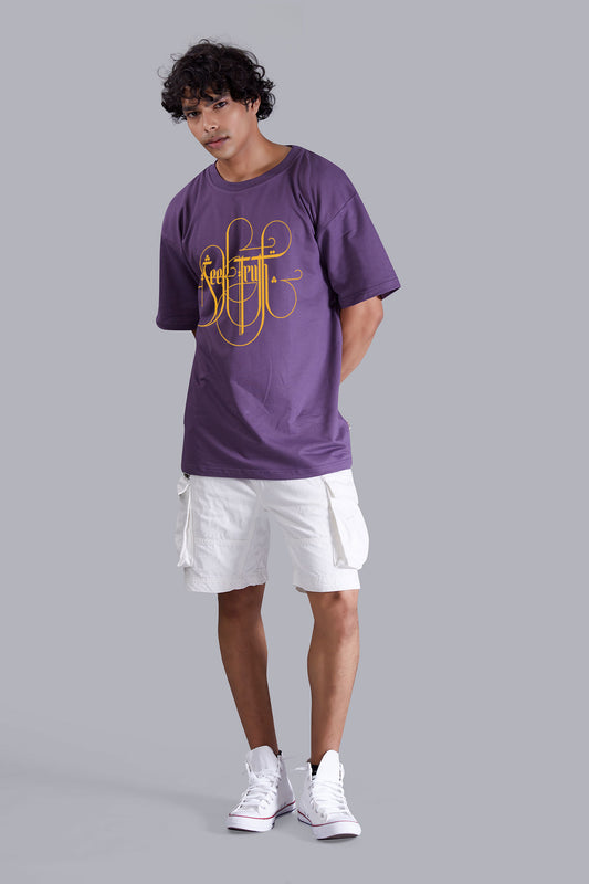 Stef Grape printed oversized T -Shirt